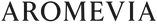 Logo of Aromevia with a black text on a white background